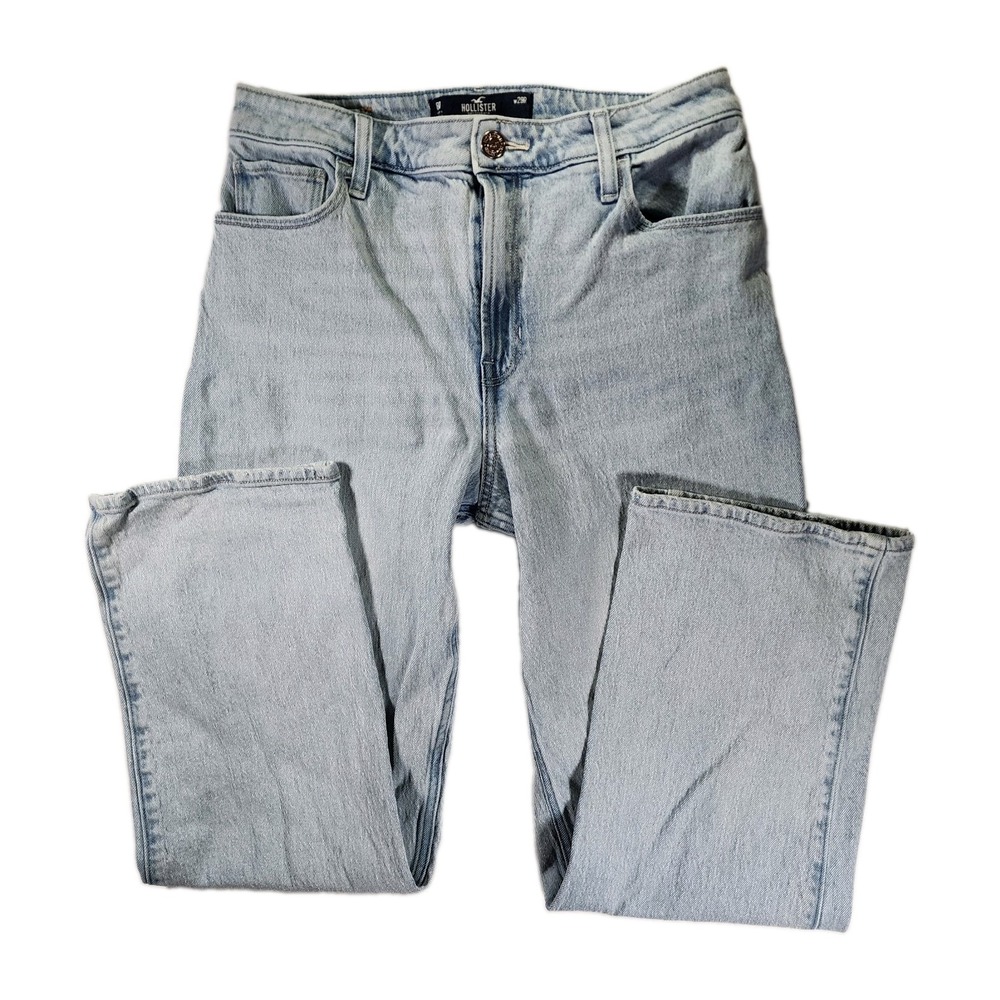 Hollister Ultra High-Rise Dad Jeans Blue Vintage Stretch 8R W29R